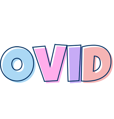 Ovid pastel logo