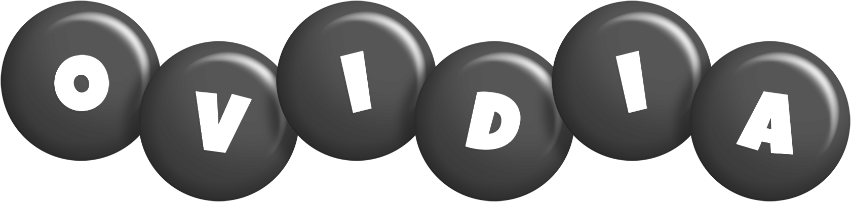 Ovidia candy-black logo