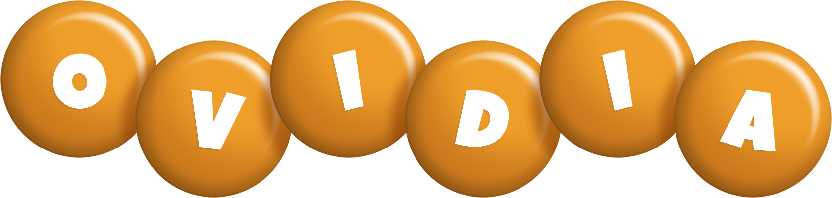 Ovidia candy-orange logo
