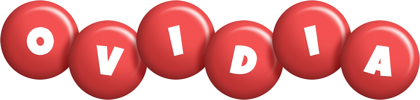 Ovidia candy-red logo