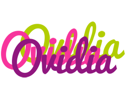 Ovidia flowers logo