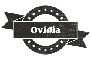 Ovidia grunge logo