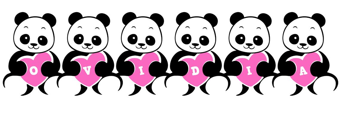 Ovidia love-panda logo
