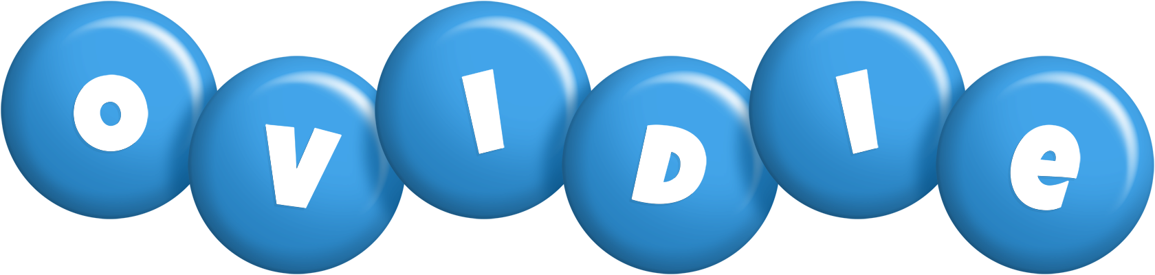 Ovidie candy-blue logo