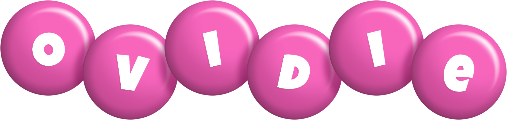 Ovidie candy-pink logo