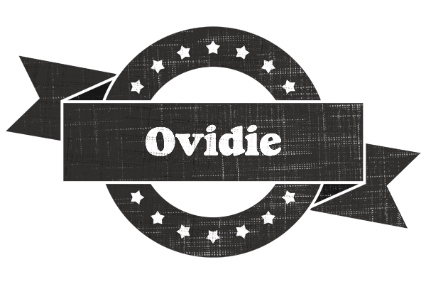 Ovidie grunge logo