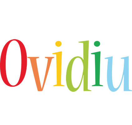 Ovidiu birthday logo