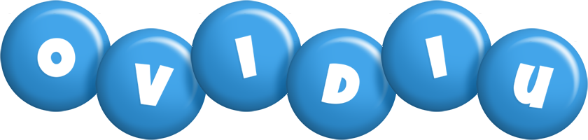 Ovidiu candy-blue logo