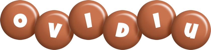 Ovidiu candy-brown logo
