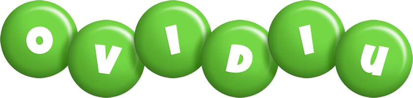 Ovidiu candy-green logo
