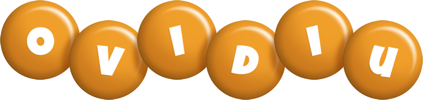 Ovidiu candy-orange logo