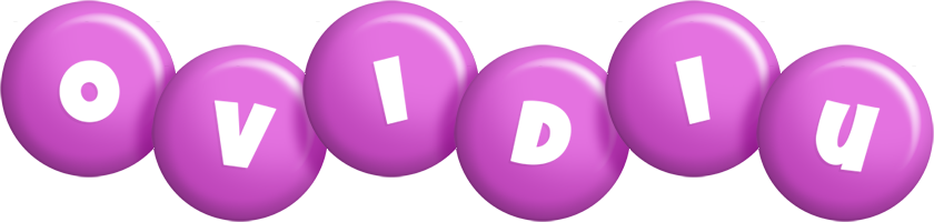 Ovidiu candy-purple logo