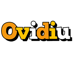 Ovidiu cartoon logo