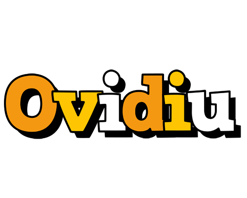 Ovidiu cartoon logo