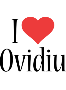 Ovidiu i-love logo