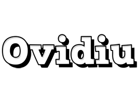 Ovidiu snowing logo