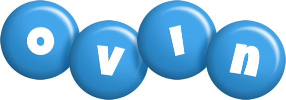 Ovin candy-blue logo