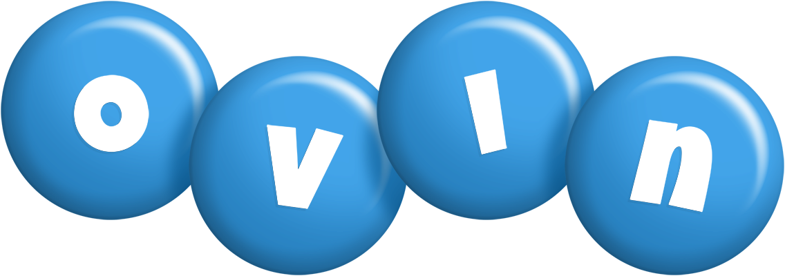 Ovin candy-blue logo