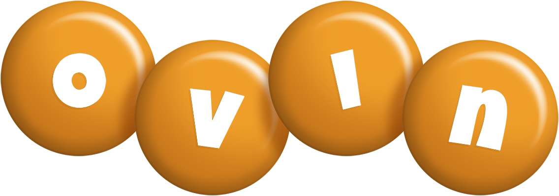 Ovin candy-orange logo
