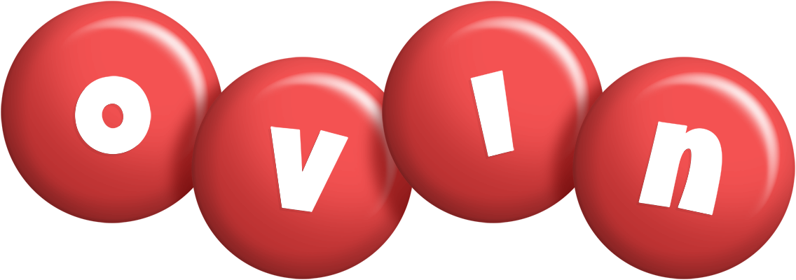 Ovin candy-red logo