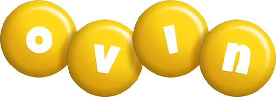 Ovin candy-yellow logo