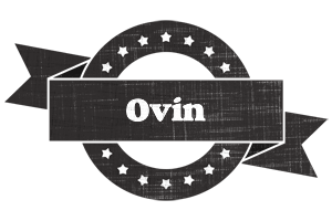 Ovin grunge logo