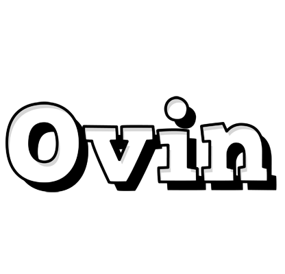Ovin snowing logo