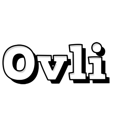 Ovli snowing logo