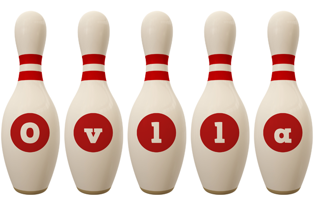 Ovlla bowling-pin logo