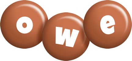 Owe candy-brown logo