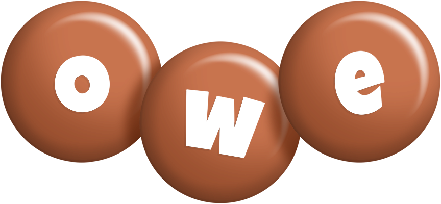 Owe candy-brown logo