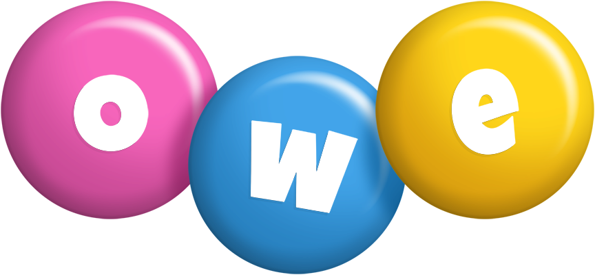 Owe candy logo