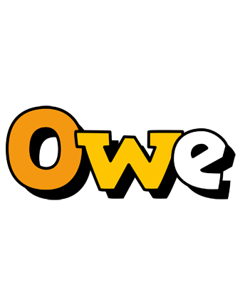 Owe cartoon logo