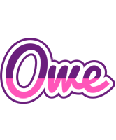 Owe cheerful logo