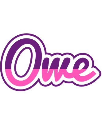 Owe cheerful logo