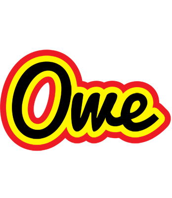 Owe flaming logo