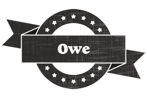 Owe grunge logo