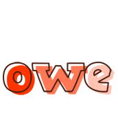 Owe paint logo