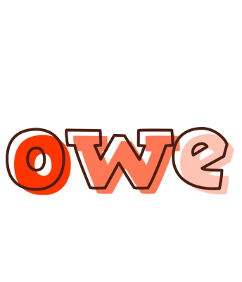 Owe paint logo