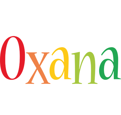 Oxana birthday logo
