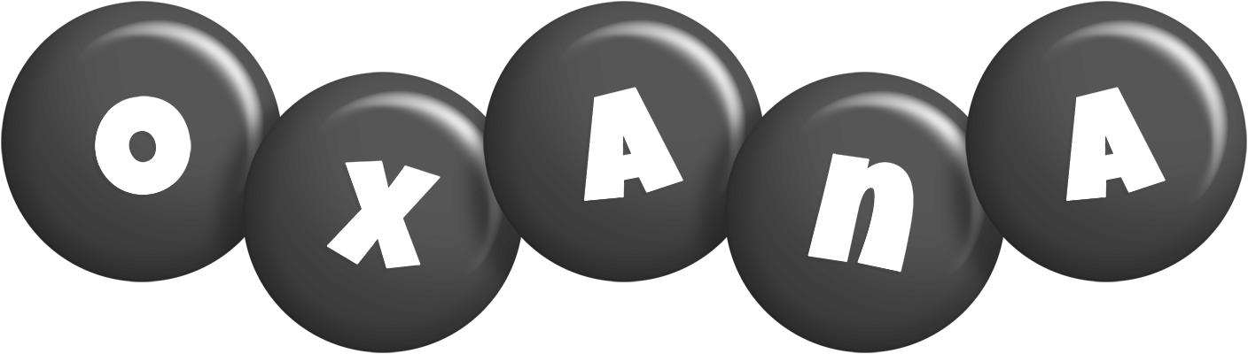 Oxana candy-black logo