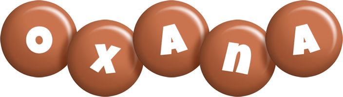 Oxana candy-brown logo