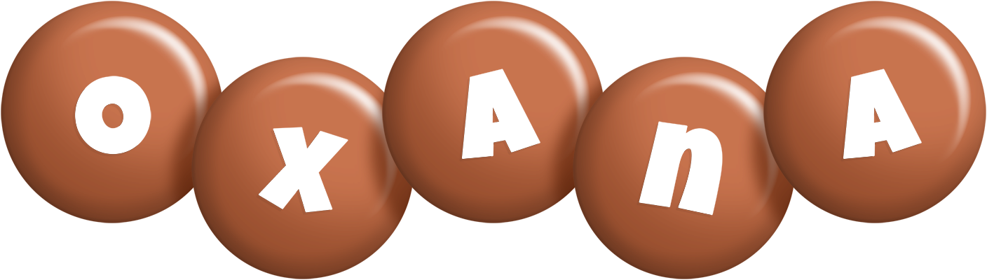 Oxana candy-brown logo