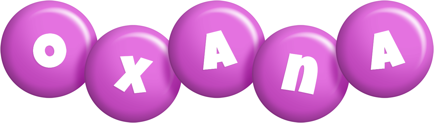 Oxana candy-purple logo