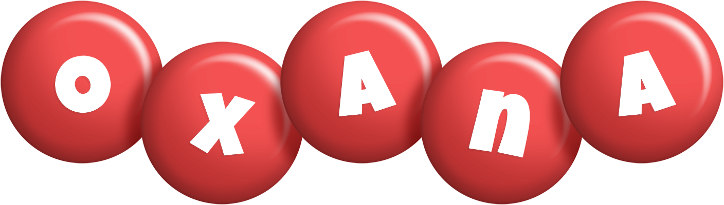 Oxana candy-red logo