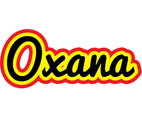 Oxana flaming logo