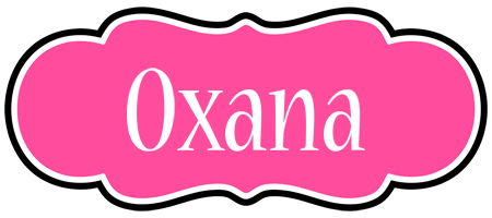 Oxana invitation logo