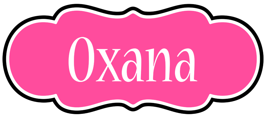 Oxana invitation logo