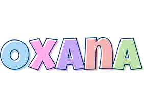 Oxana pastel logo