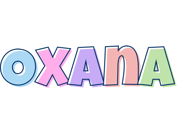 Oxana pastel logo